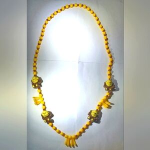 Monkey and Banana Necklace NWOT